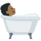 Person Taking Bath - Medium Black emoji on Facebook